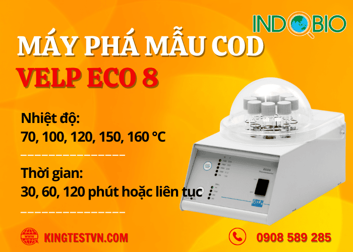 Máy phá mẫu COD ECO 8 Velp&nbsp;